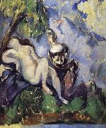 Paul Cezanne Bath woman who painting